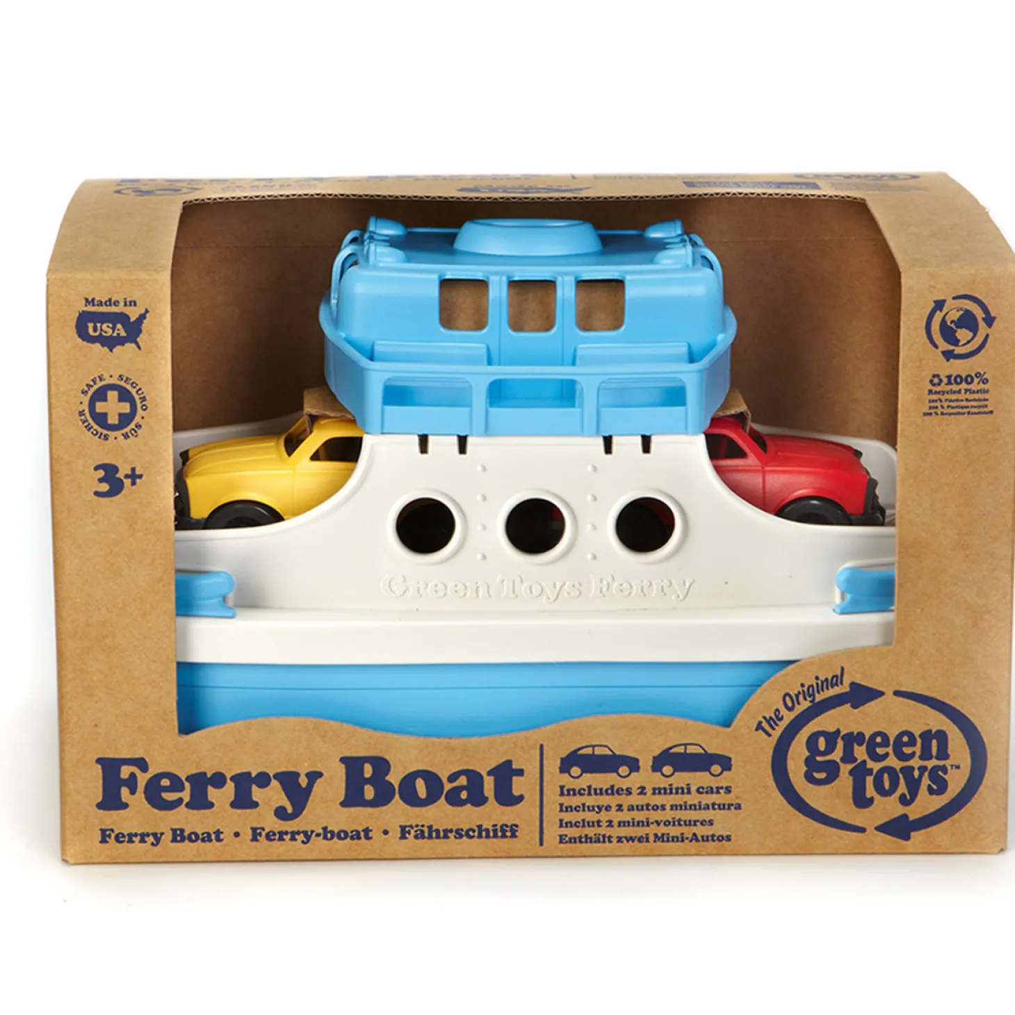 Green Toys Veerboot met Auto's