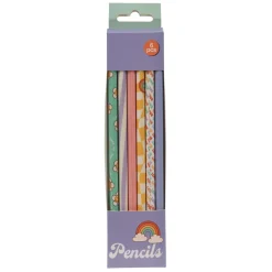 Grijze HB Potloden Print, 6st.