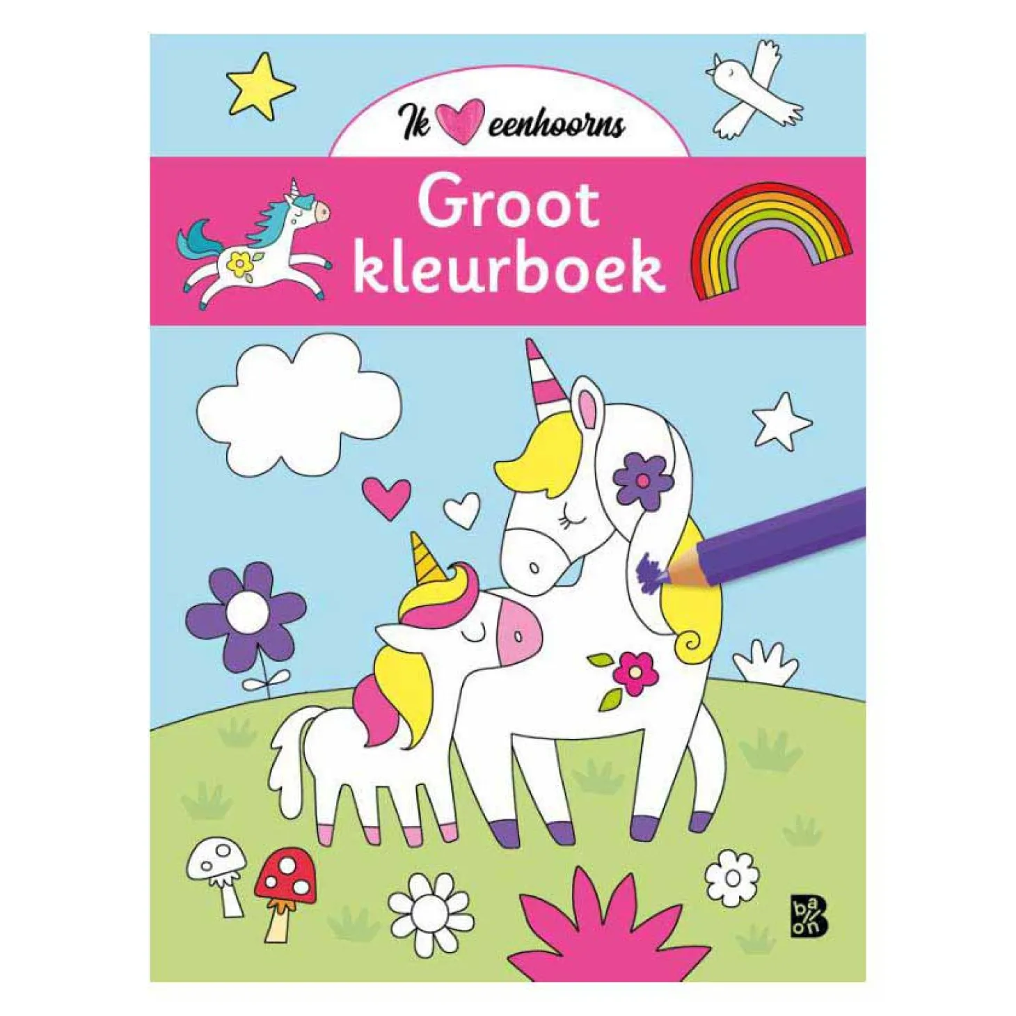 Groot kleurboek Eenhoorns