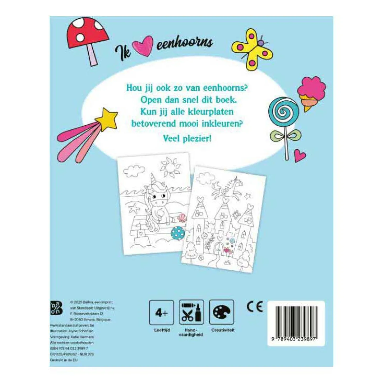 Groot kleurboek Eenhoorns