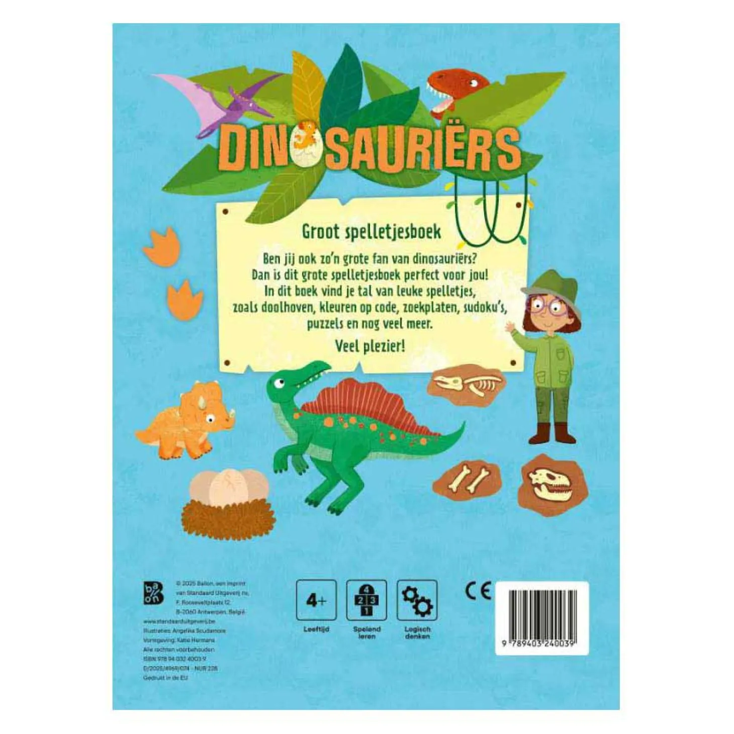 Groot Spelletjesboek Dinosauriers
