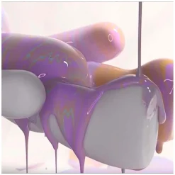 Grote Marmeren Look Beer Gietset - incl 5 Neon verfkleuren