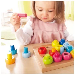 Haba Houten Insteekspel Kleurenringen, 33dlg.