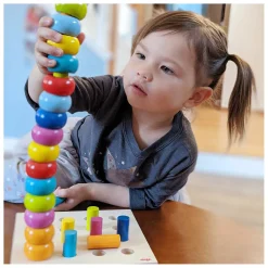 Haba Houten Insteekspel Kleurenringen, 33dlg.