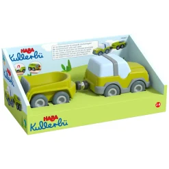 Haba Kullerbu Houten Knikkerbaan Terreinwagen met Aanhanger