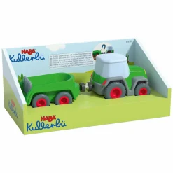 Haba Kullerbu Houten Knikkerbaan Trekker met Aanhanger