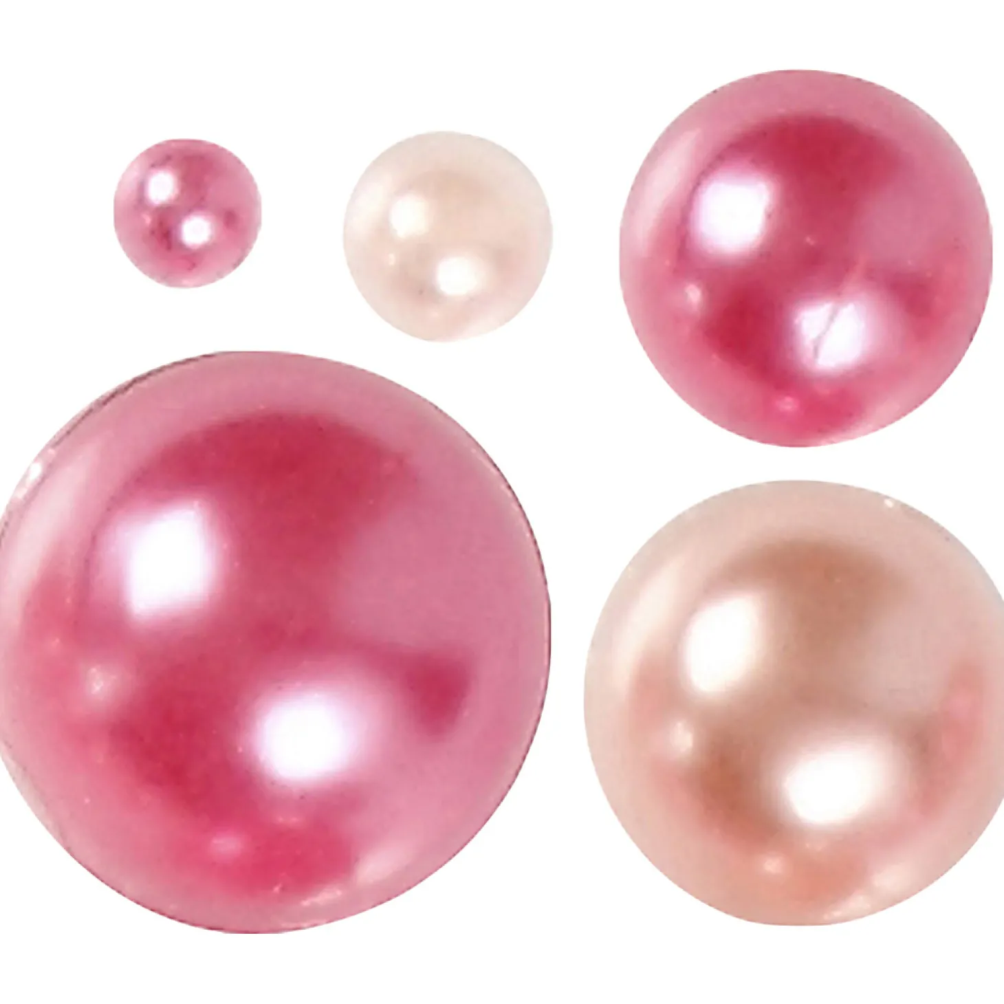 Halve Plakparels Roze 2-8mm, 140st.