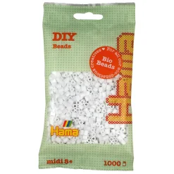 Hama Midi Bio Strijkkralen - Wit (001), 1000st.