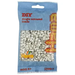 Hama Midi Strijkkralen - Cloudy White (77), 1000st.