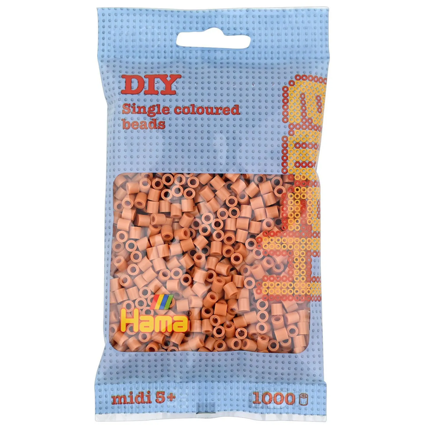 Hama Midi Strijkkralen - Lichtbruin (021), 1000st.