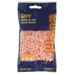 Hama Midi Strijkkralen - Zalmroze in the Dark (056), 1000st.