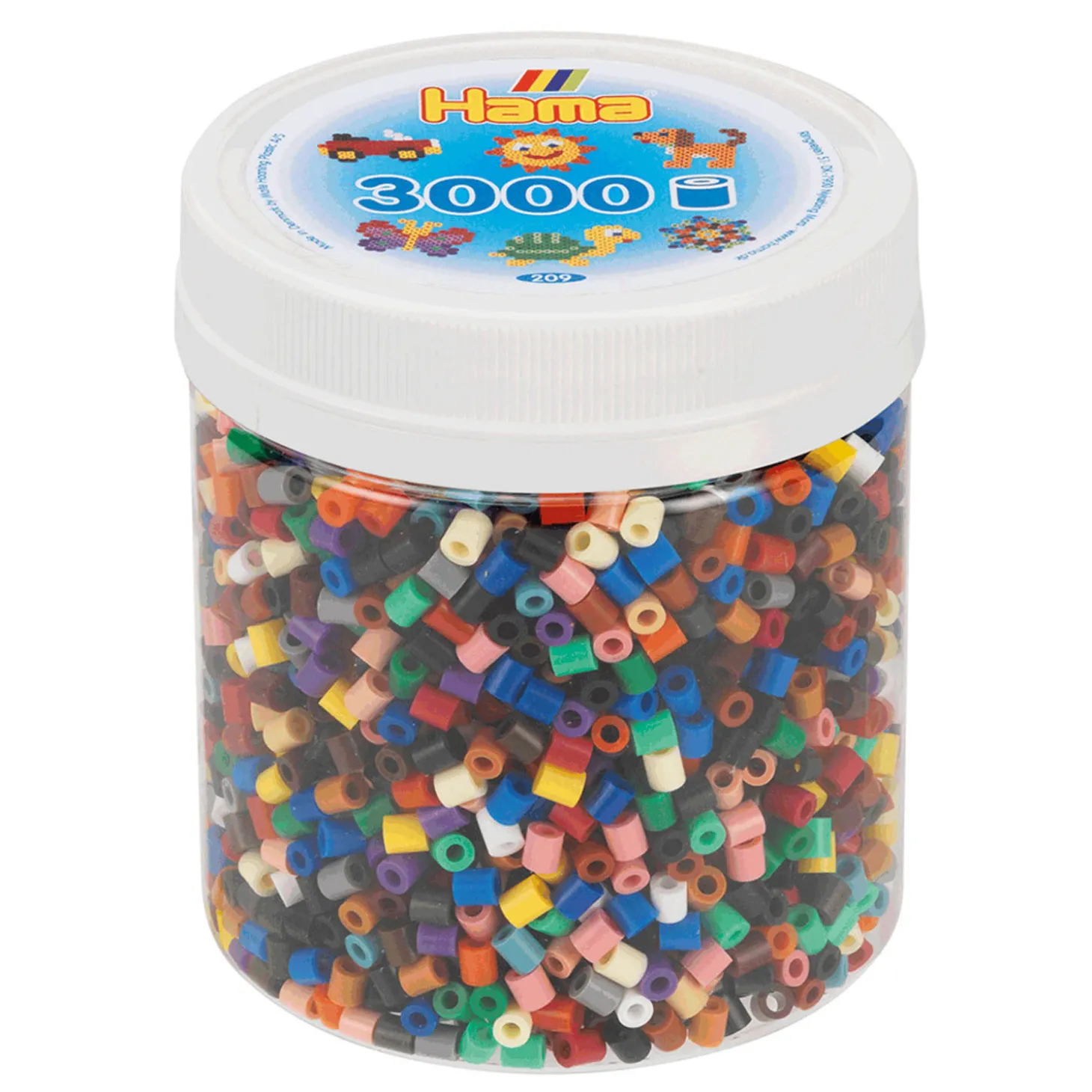 Hama Midi Strijkkralen in Potje - Kleurenmix (67), 3000st.