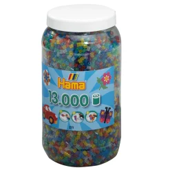 Hama Midi Strijkkralen in Pot - Glittermix (054), 13.000st.