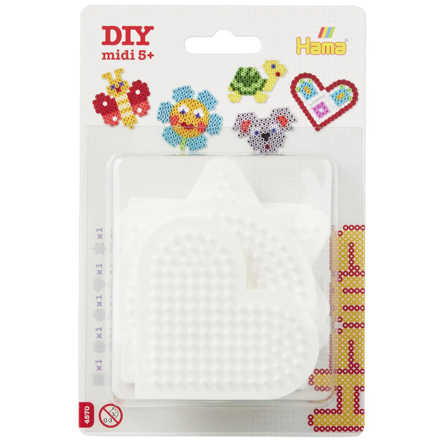 Hama Midi Strijkkralenbordjes - Vormen Klein, 5st.