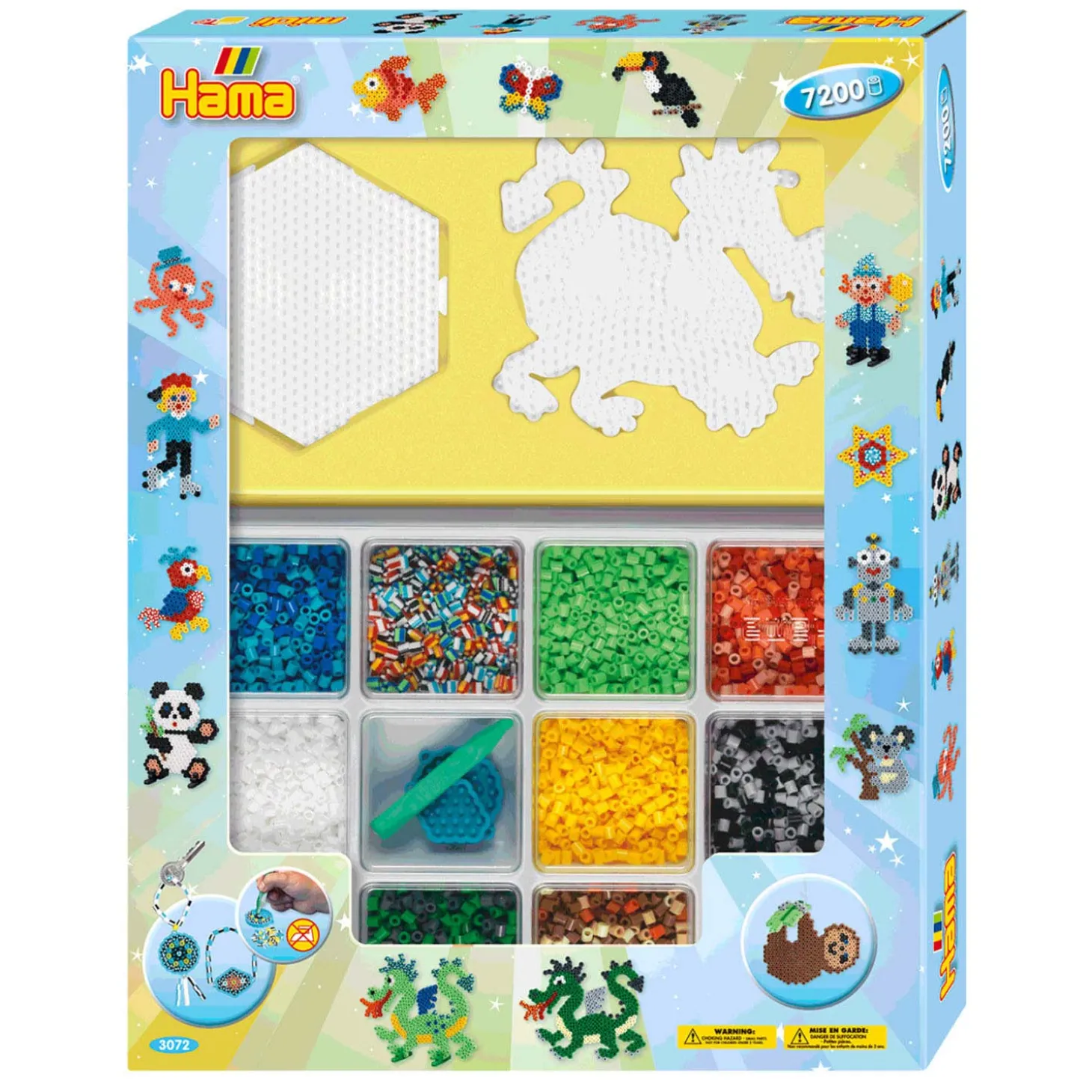 Hama Midi Strijkkralenset Gift Box, 7200st.