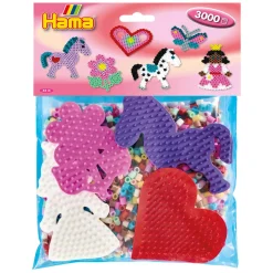 Hama Midi Strijkkralenset Group Pack Roze, 3000st.