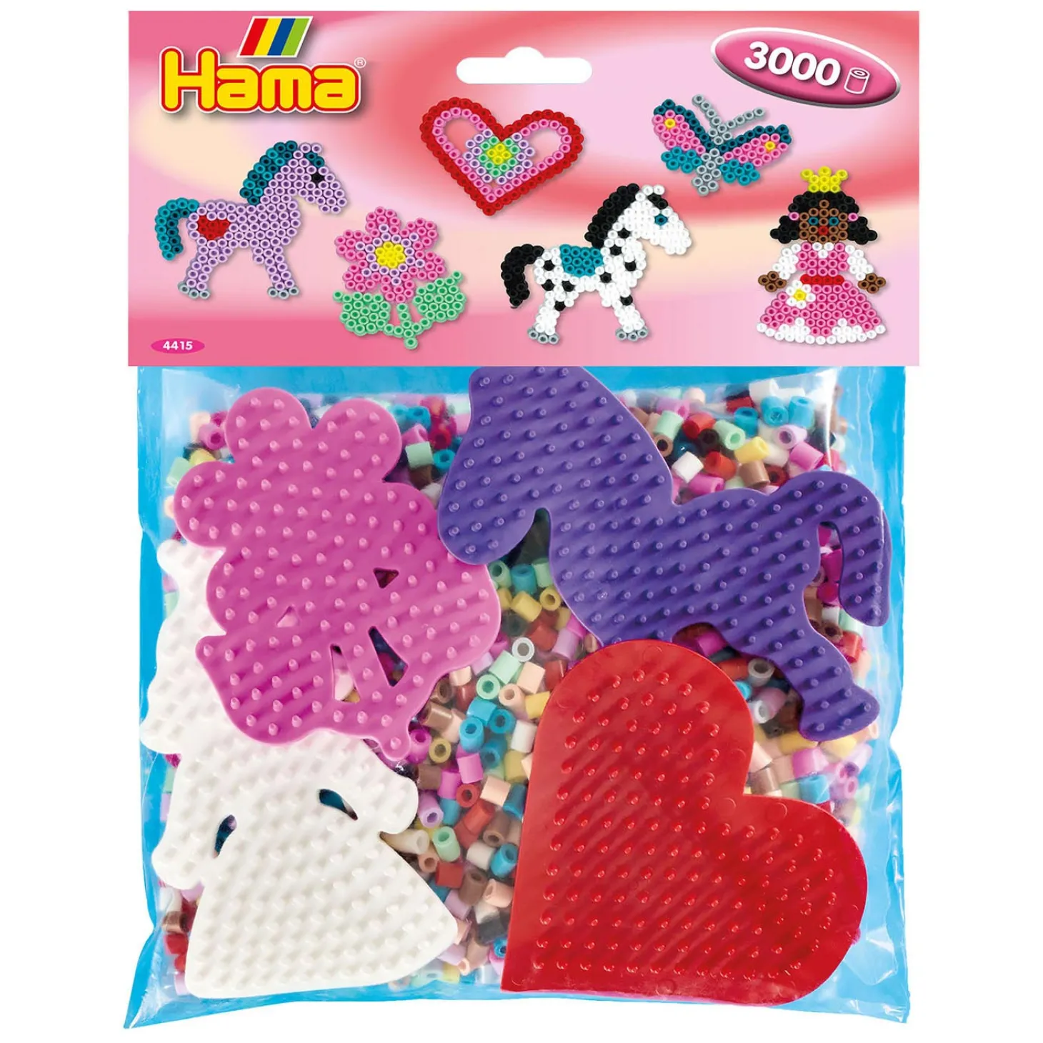 Hama Midi Strijkkralenset Group Pack Roze, 3000st.
