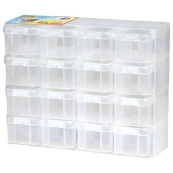 Hama Strijkkralen Opbergbox Set met 16 opbergdoosjes