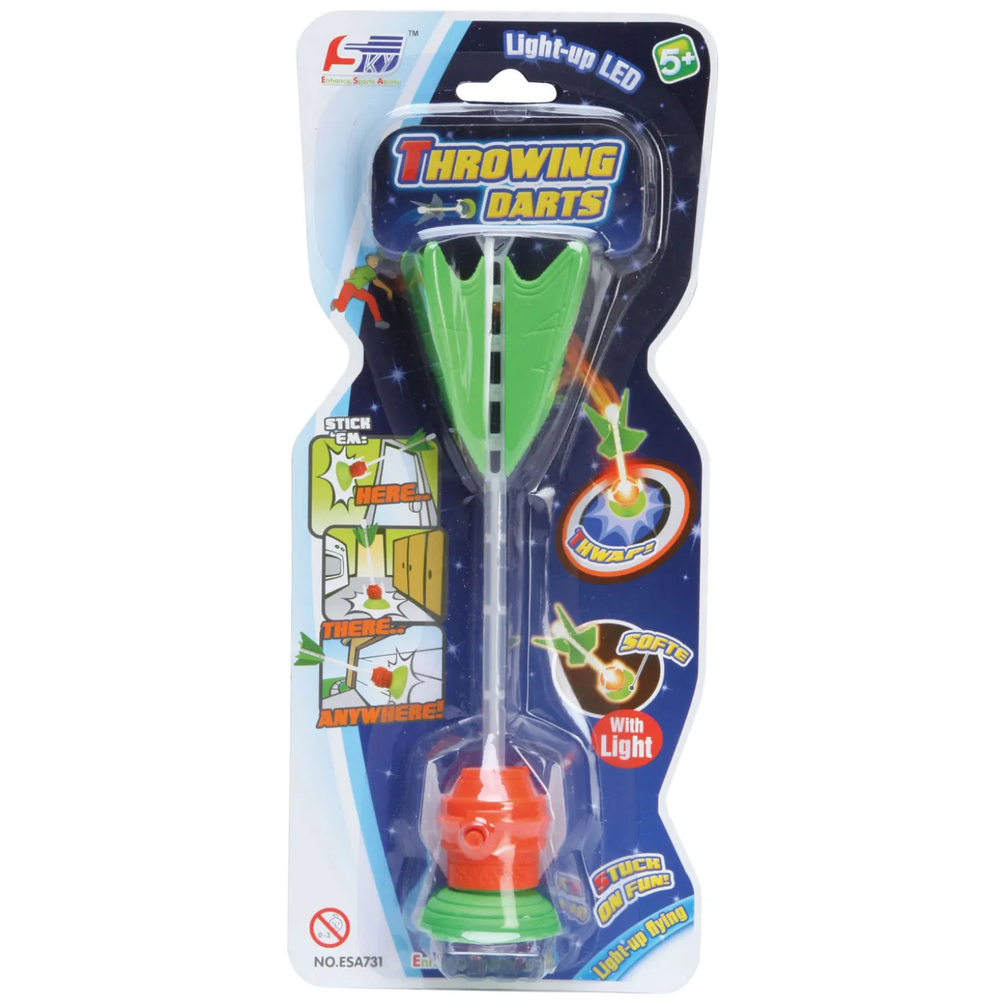 Handdart Zuignap met Licht