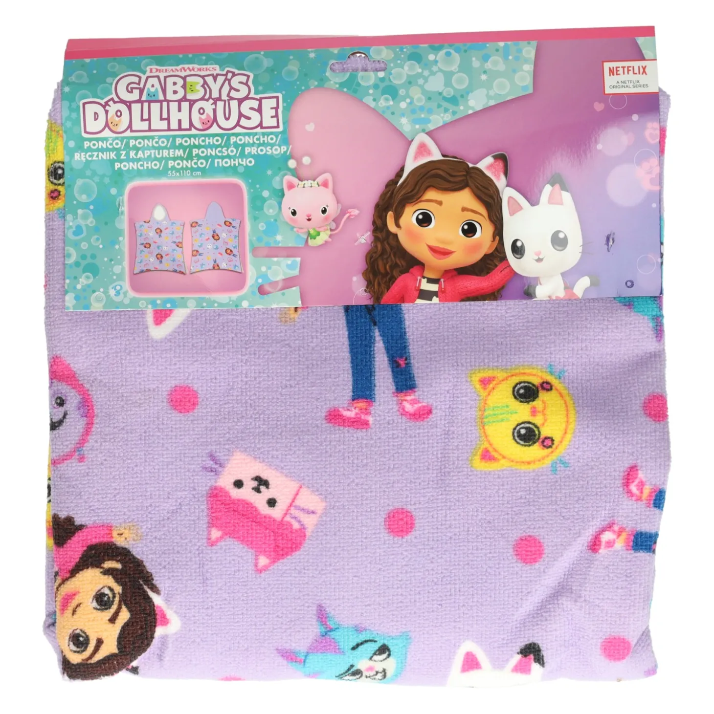 Handdoek Poncho Gabby's Poppenhuis