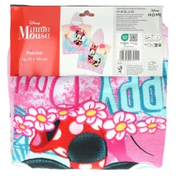 Handdoek Poncho Minnie Mouse 55x110cm