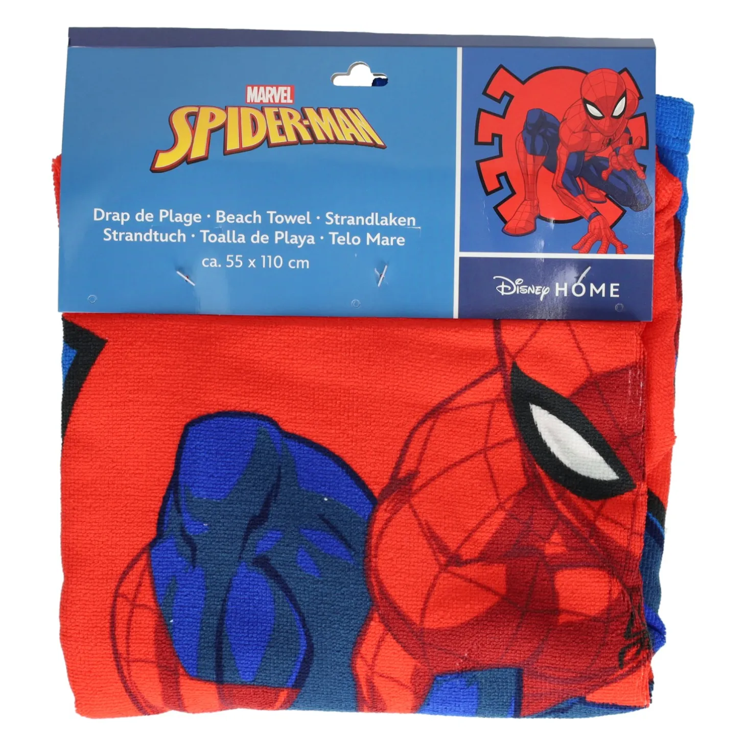 Handdoek Poncho Spiderman 55x110cm