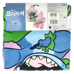 Handdoek Poncho Stitch Lila 55x110cm