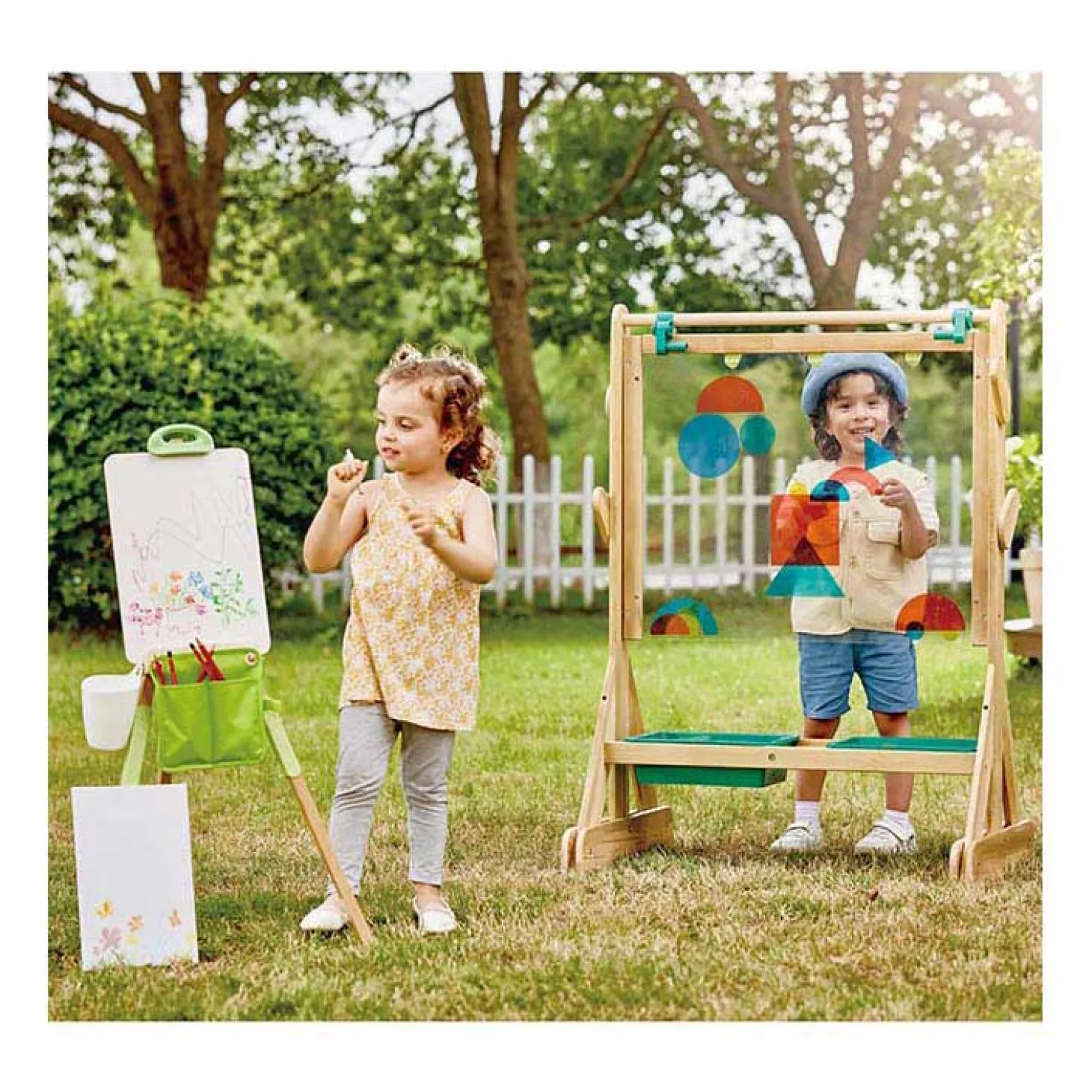 Hape Draagbare Bamboe Schildersezel - 14dlg.