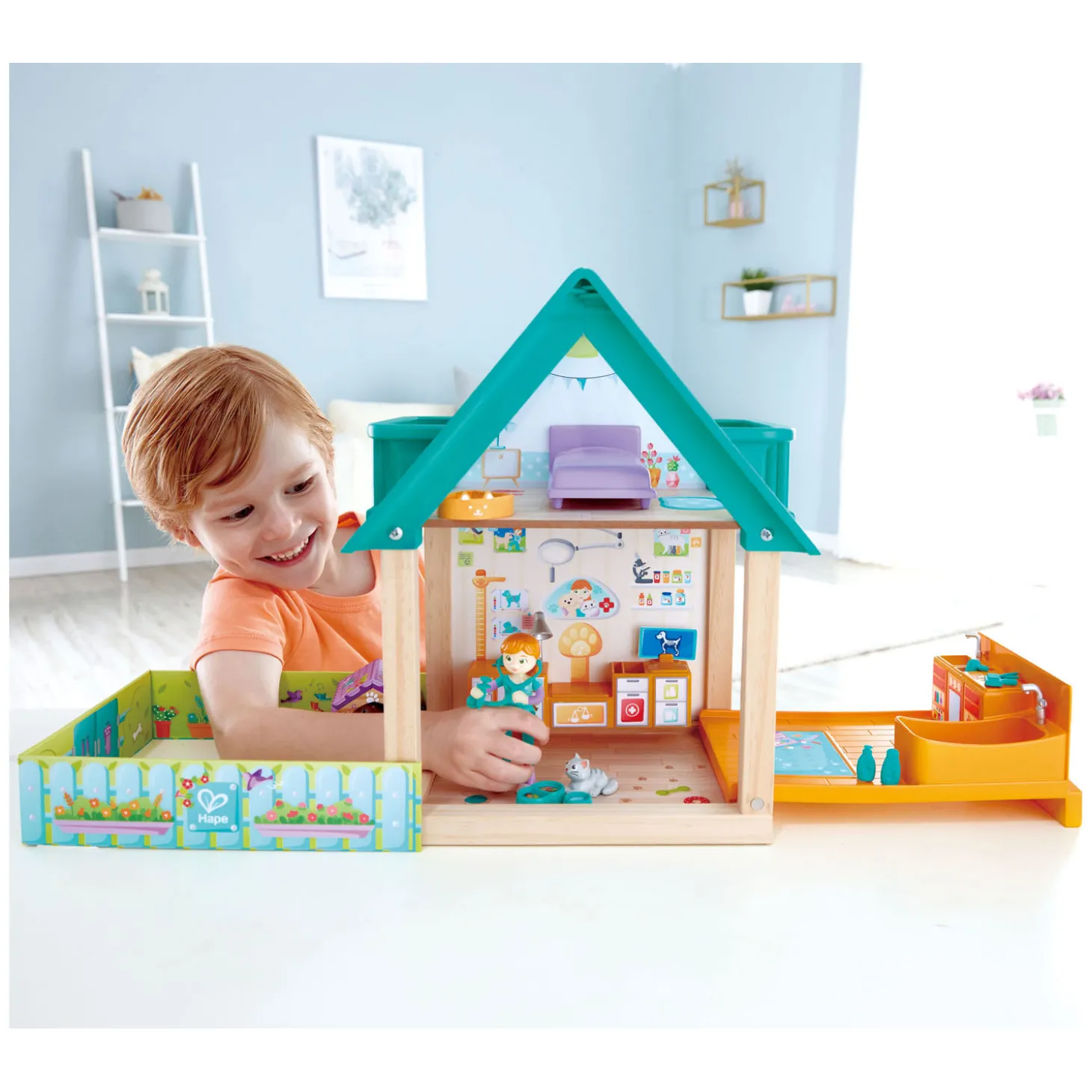 Hape Furry Vriend Dierenartspraktijk Speelset