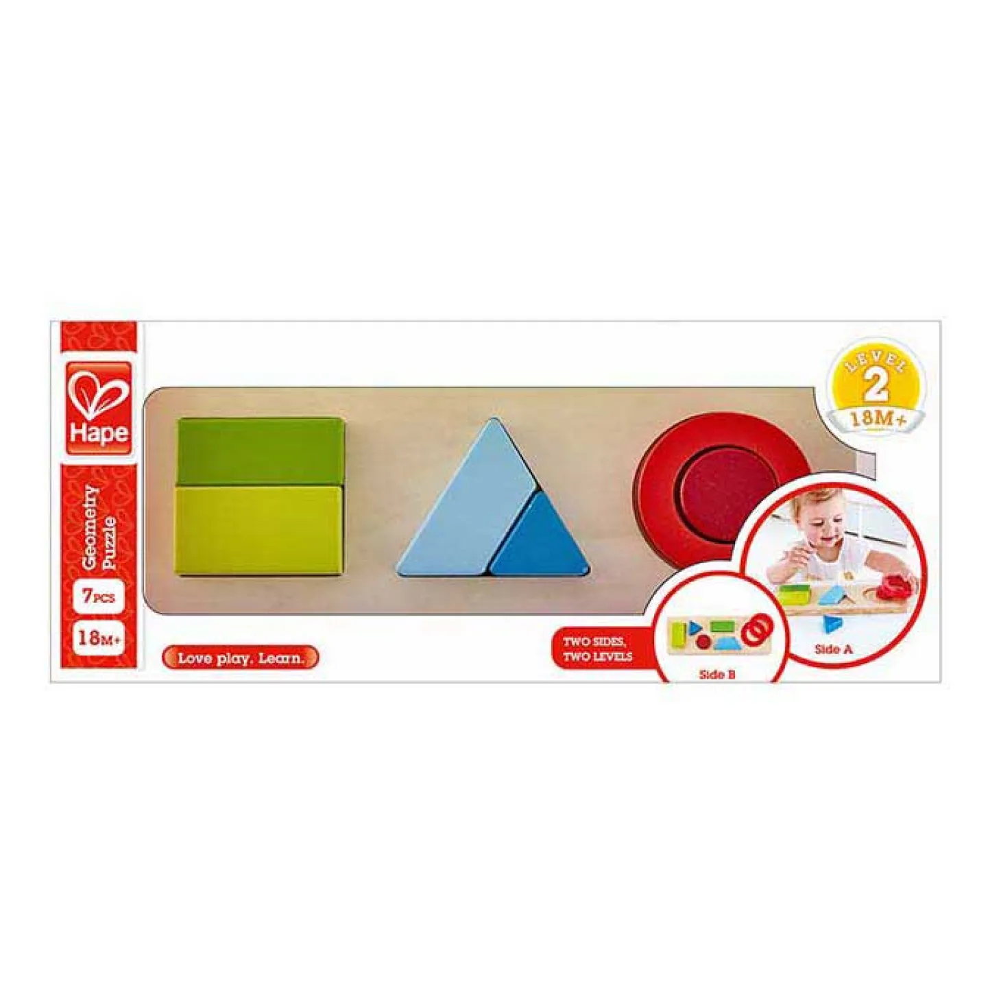 Hape Geometrie Vormenpuzzel - 7dlg.