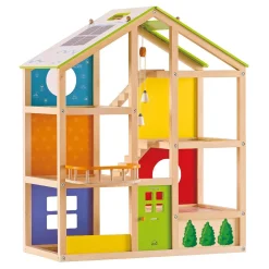 Hape Houten 4 Seizoenen Poppenhuis Met Meubels