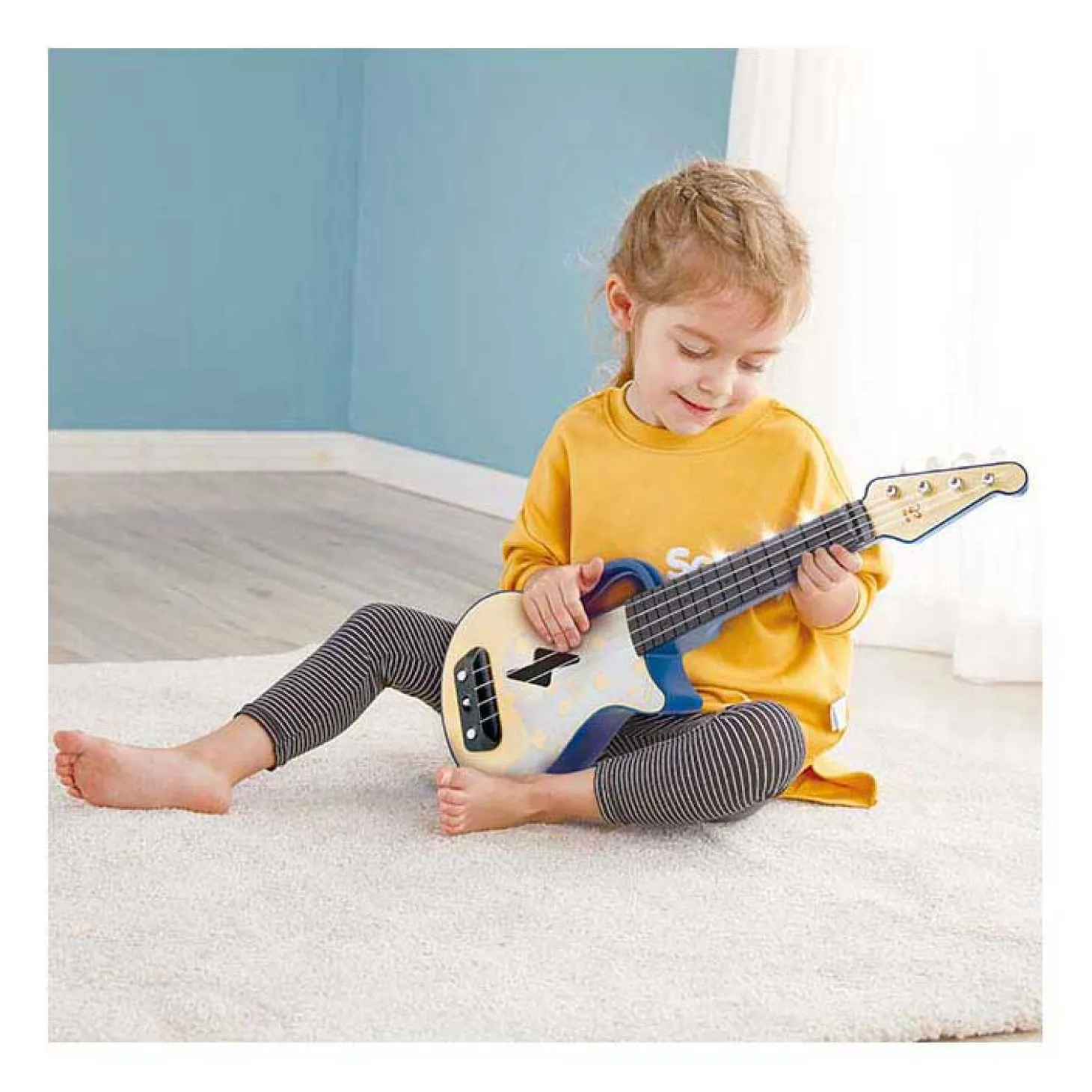 Hape Ukelele met Lichtjes - Blauw