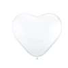 Hart Ballonnen - Wit, 8st.