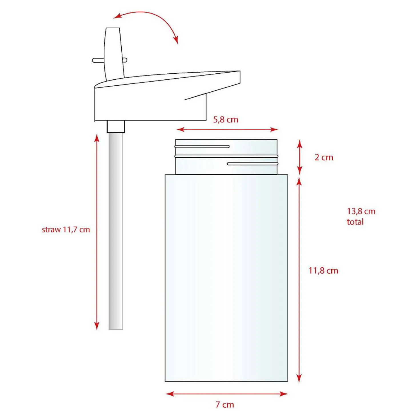 Hello Kitty Drink Up Drinkfles, 450ml