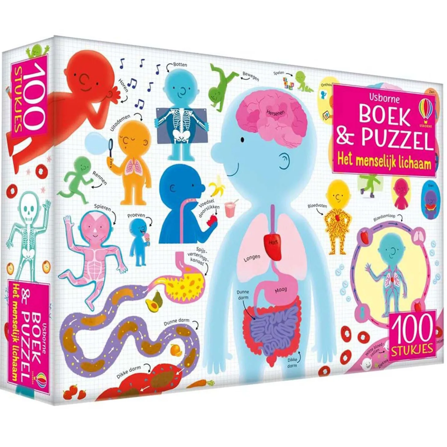 Het Menselijk Lichaam Boek en Puzzel