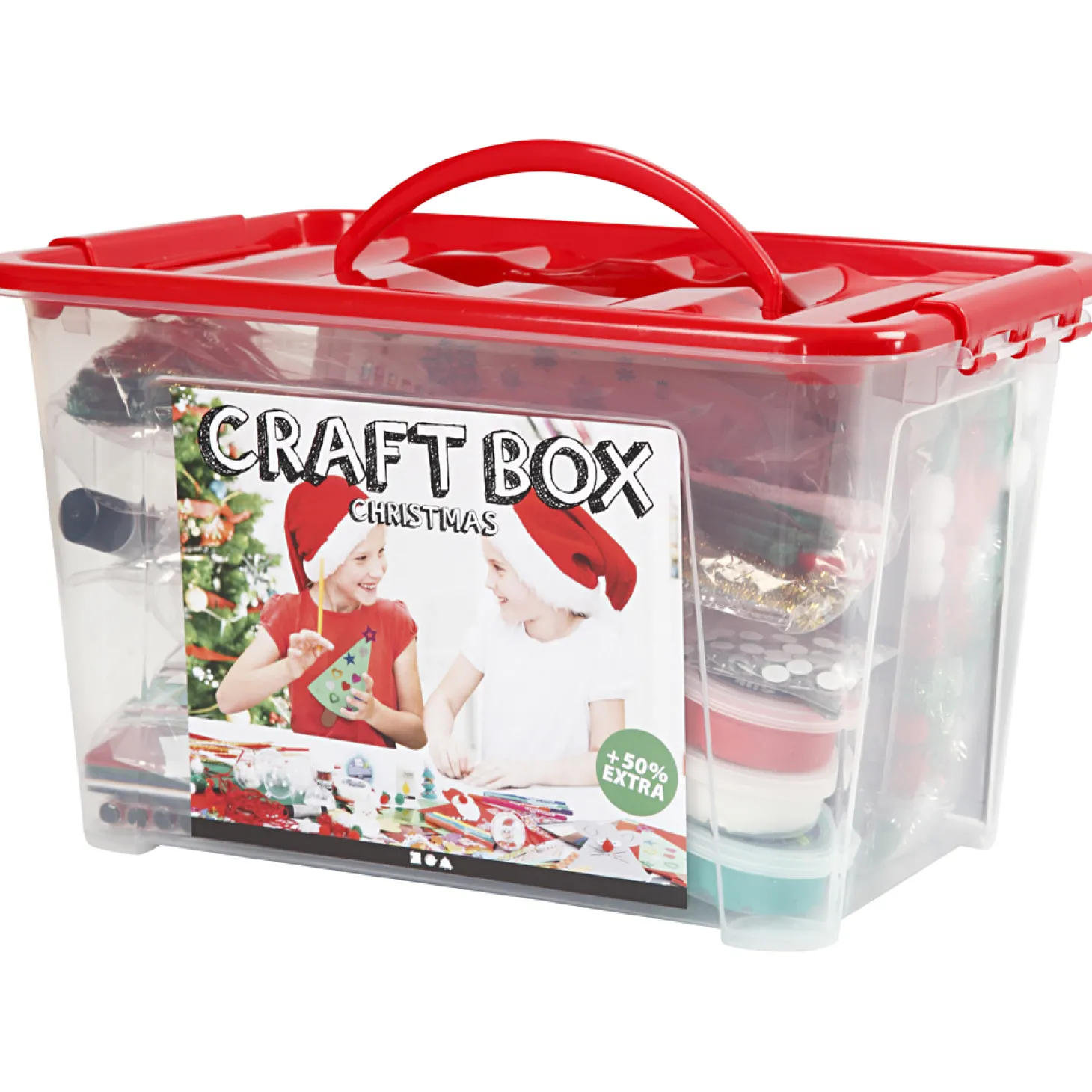 Hobbybox Rood met Creatieve Materialen