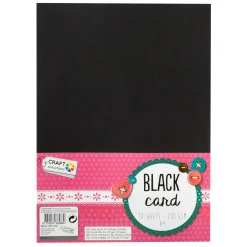 Hobbykarton Zwart A4, 10 vellen