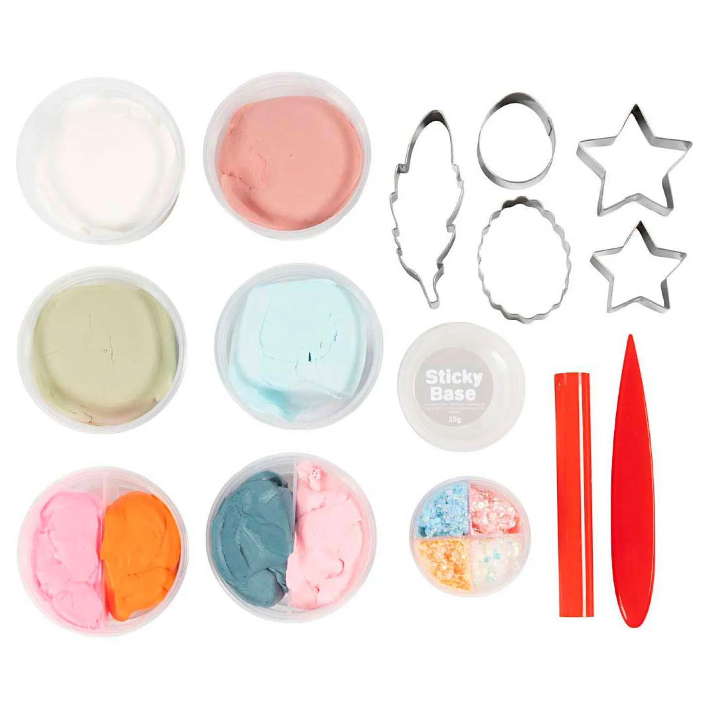 Hobbyset Bloemen Boetseren Pastelkleuren