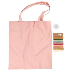 Hobbyset Borduurwerk Draagtas Lichtroze