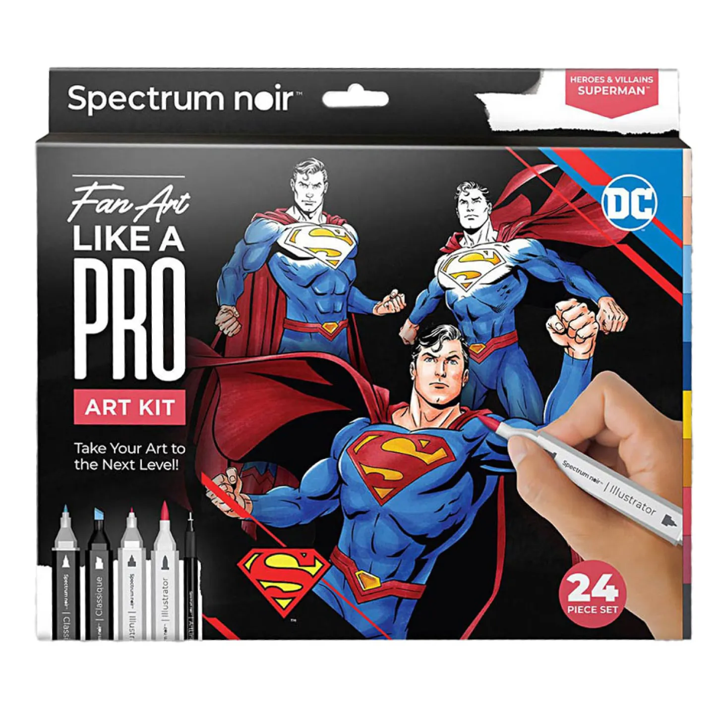 Hobbyset Illustratie Stripboekhelden Superman Kleurset