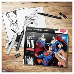 Hobbyset Illustratie Stripboekhelden Superman Kleurset