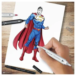 Hobbyset Illustratie Stripboekhelden Superman Kleurset