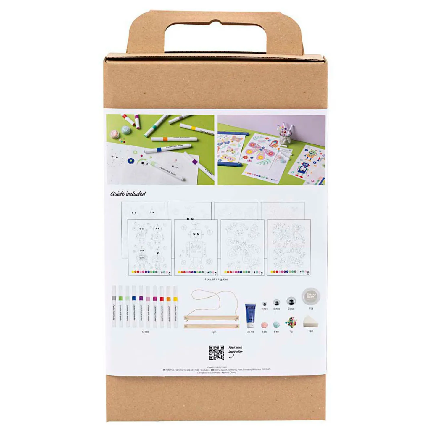 Hobbyset Kleuren Vlinder en Robot in Vrolijke Kleuren