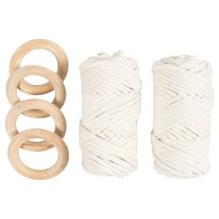 Hobbyset Macrame Tafeldecoratie Off-white