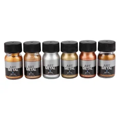 Hobbyverf Metallic Kleuren, 6x30ml