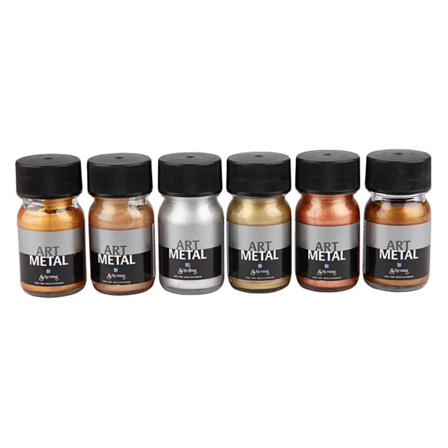 Hobbyverf Metallic Kleuren, 6x30ml