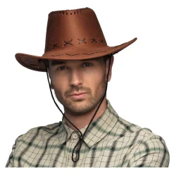 Hoed Elroy Bruin Leer