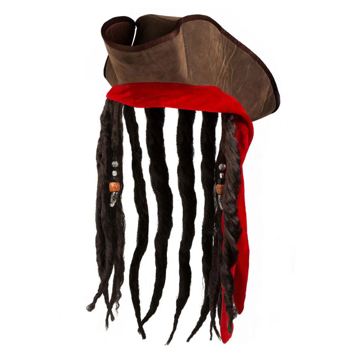 Hoed Piraat Dirty Jack met Haar