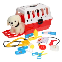 Hond in Reismand Dierenarts Speelset