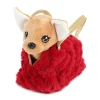 Hond Pluche Chihuahua Handtas Rood